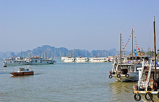 旅游,船,下龙湾,越南