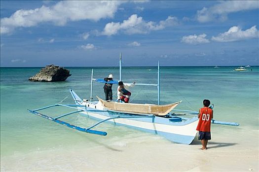 船,长滩岛,菲律宾
