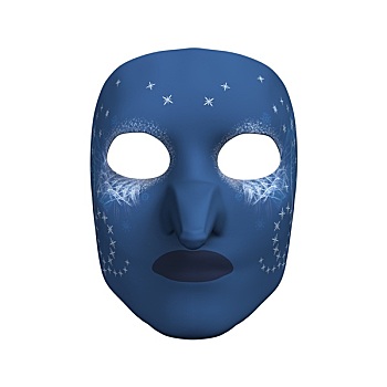 蓝色,节庆,面具