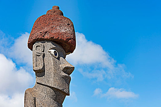 复活节岛石像,阿胡塔哈伊,复杂,汉加洛,国家公园,拉帕努伊,复活节岛,智利,南美