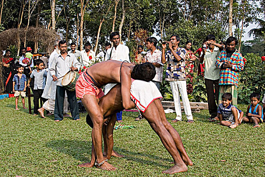 体操,种类,表演,乡村,娱乐,人,孟加拉