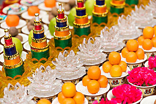 寺庙祈福仪式的水果
