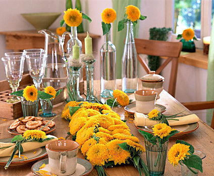 桌饰,向日葵