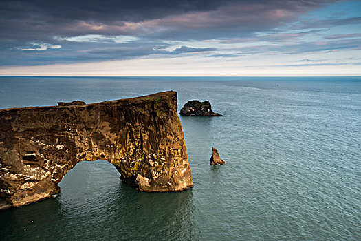 石拱,半岛,靠近,维克,南海岸,冰岛,欧洲
