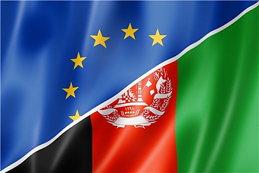 欧洲,阿富汗,旗帜