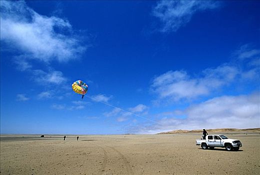 帆伞运动,纳米布沙漠,纳米比亚,非洲