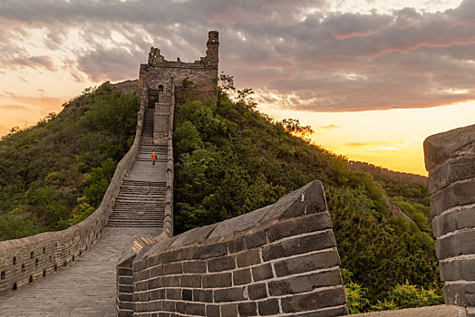 金山岭长城风景区,长城夕照