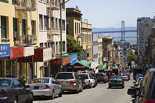 街景,旧金山,加利福尼亚,美国