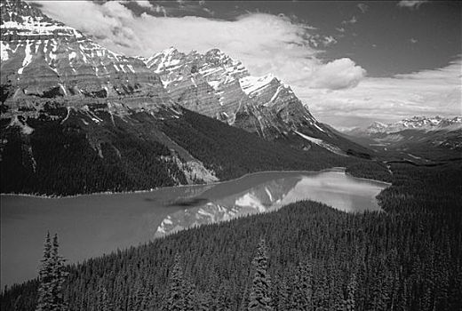 佩多湖,落基山脉,班芙国家公园,艾伯塔省,加拿大