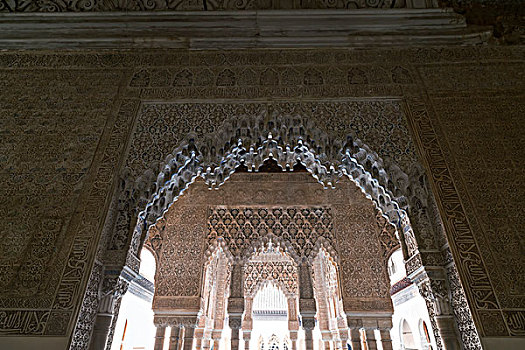 阿尔罕布拉宫国王大厅阿拉伯雕刻