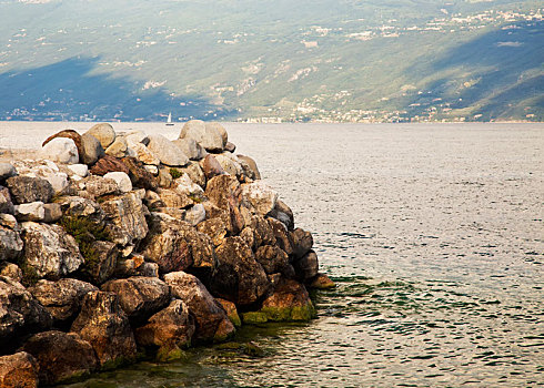 石头,湖