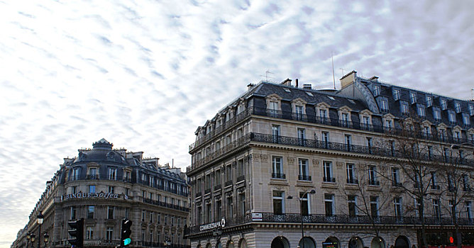 老,房子,巴黎,法国