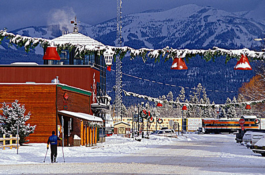 越野滑雪,市区,白鲑,蒙大拿