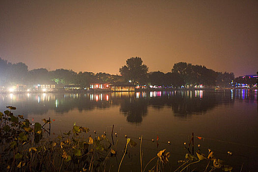 北京什刹海夜景