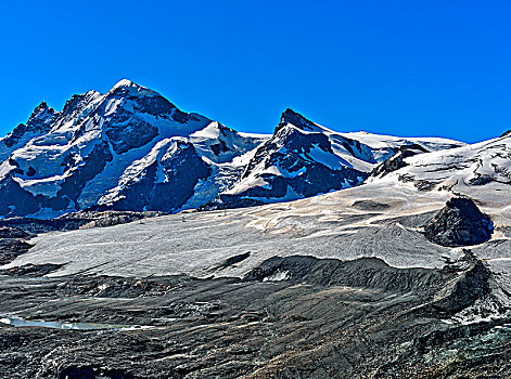 布莱特峰,马塔角,顶端,冰河,策马特峰,瓦莱州,瑞士,欧洲