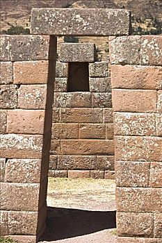 石墙,庙宇,库斯科市,秘鲁