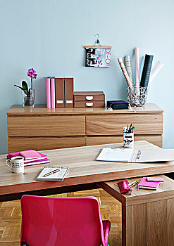 办公桌,紫色,椅子,办公室