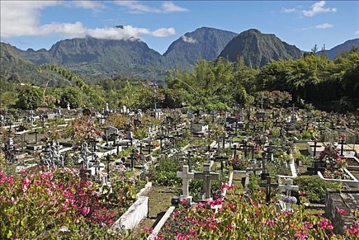 墓地,留尼汪岛,法国,非洲