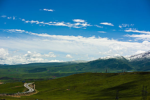 青藏高原上的路