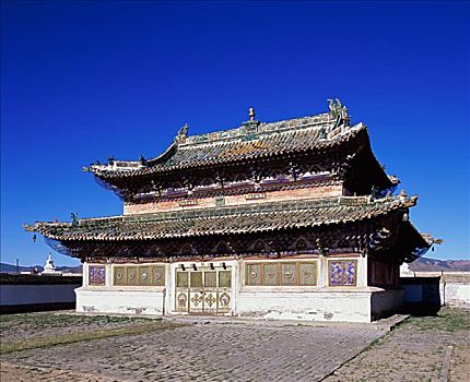 西部,庙宇,寺院,蒙古