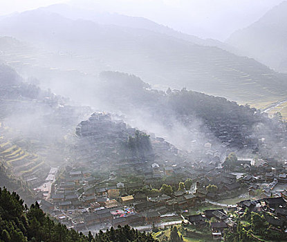 贵州雷山县西江千户苗寨