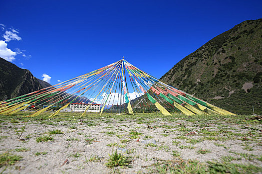 西藏,经幡
