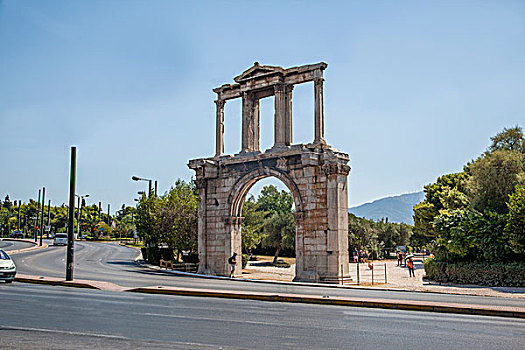 希腊雅典哈德良拱门