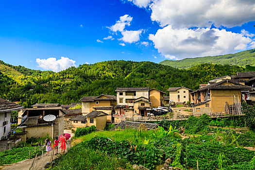 中国福建初溪客家土楼群