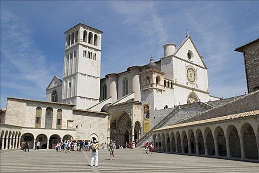 大教堂,阿西尼城,翁布里亚,意大利,欧洲