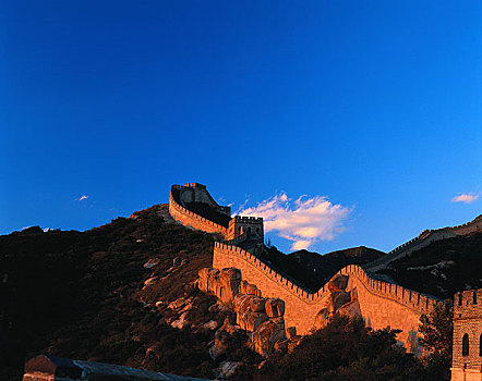 远景,墙壁,黃昏,北京