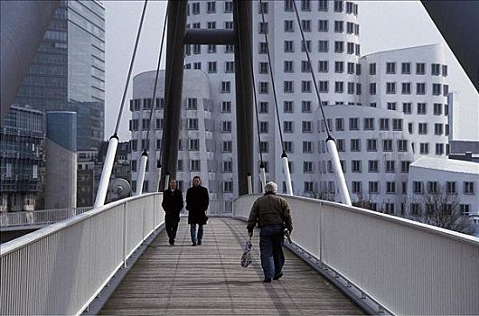 步行桥,风景,德国,欧洲