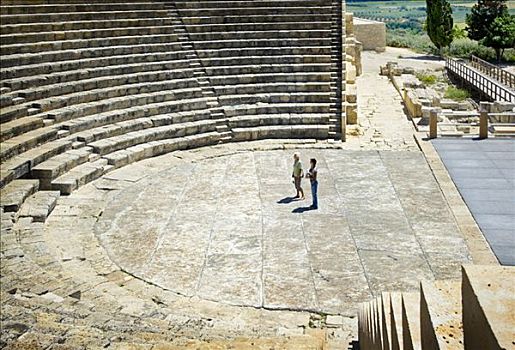 古老,圆形剧场,库伦古剧场,塞浦路斯