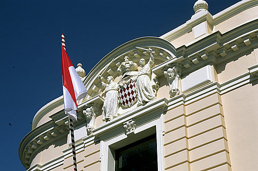 摩纳哥,蒙特卡洛,纹章,旗帜