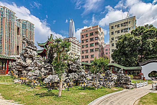 深圳锦绣园和现代城市建筑