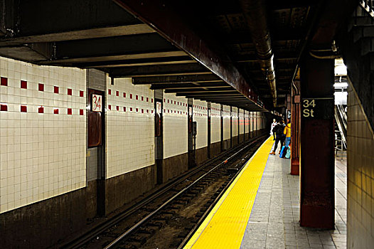 地铁,车站,街道,曼哈顿中城,纽约,美国,北美