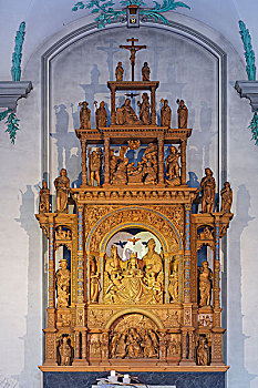 文艺复兴,主祭台,教区教堂,莱茵河谷,奥地利,欧洲