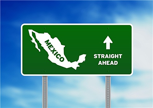 墨西哥,公路,标识