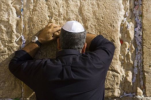 犹太人,祈祷,哭墙,耶路撒冷,以色列,中东