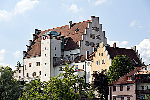 城堡,家,老人,旅店,上巴伐利亚,巴伐利亚,德国,欧洲