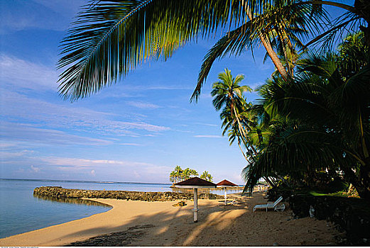 海滩,斐济,维提岛