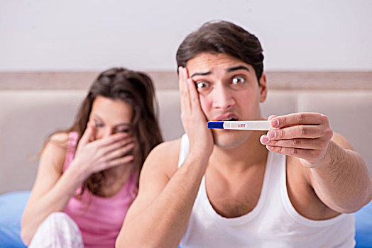 男人,丈夫,烦乱,妊娠测试