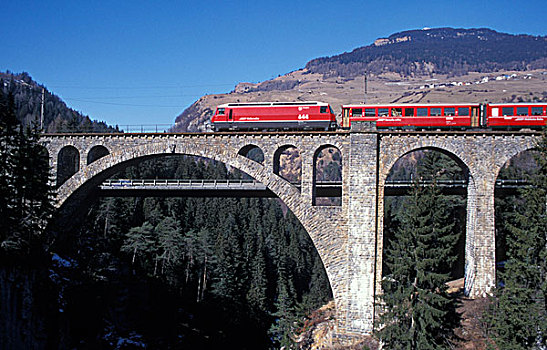 桥,靠近,瑞士,欧洲