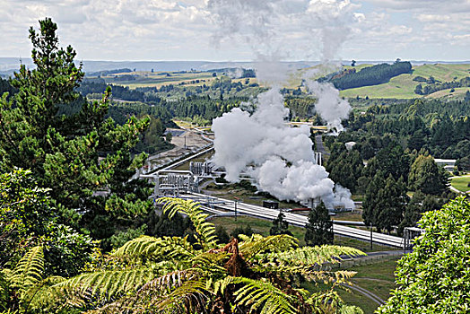 地热发电站,北岛,新西兰