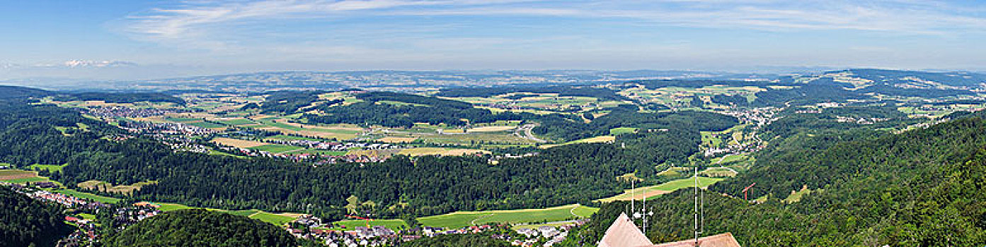 瑞士风光苏黎世玉特山鸟瞰景色