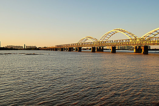 松花江,河流,建筑