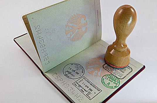 护照,联邦,共和国,德国