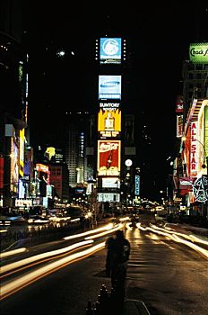 美国,纽约,曼哈顿,时代广场,痕迹