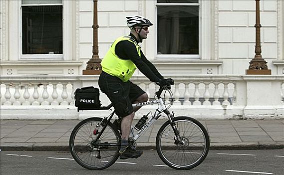 警察,自行车,巡逻,伦敦,英格兰,英国,欧洲