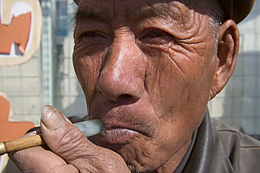 一个,男人,头像,吸烟,中国
