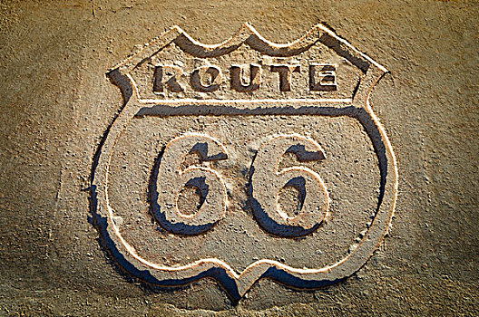 66号公路,历史,标识,石化森林国家公园,亚利桑那,美国